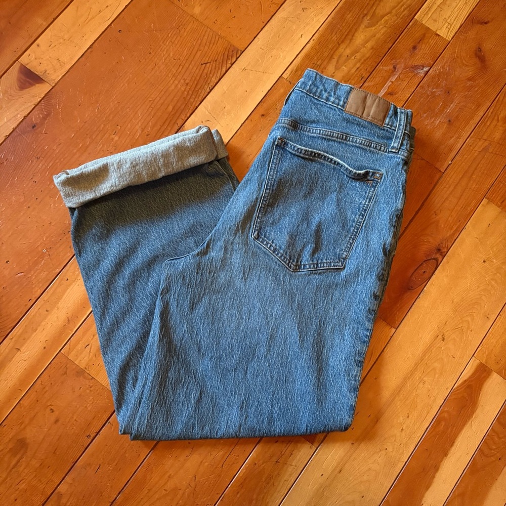 Madewell wide leg denim high rise jeans